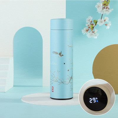 Insulated Stainless Steel Mug with Digital Temperature Display - 500ml