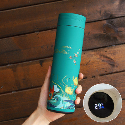 Insulated Stainless Steel Mug with Digital Temperature Display - 500ml