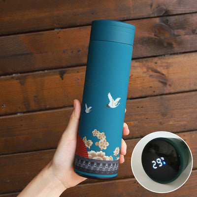 Insulated Stainless Steel Mug with Digital Temperature Display - 500ml