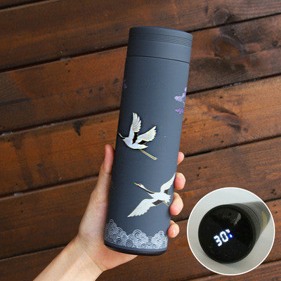 Insulated Stainless Steel Mug with Digital Temperature Display - 500ml