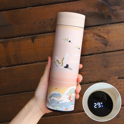 Insulated Stainless Steel Mug with Digital Temperature Display - 500ml