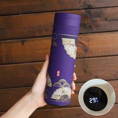 Insulated Stainless Steel Mug with Digital Temperature Display - 500ml